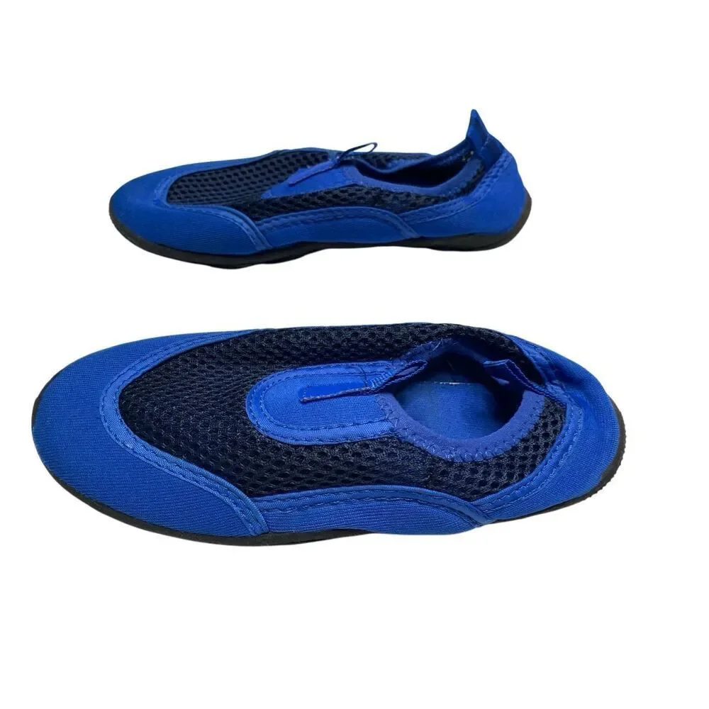 Blue Kids Water Shoes Slip On Aqua Socks Beach Pool Boys Size 13 Vacation Travel